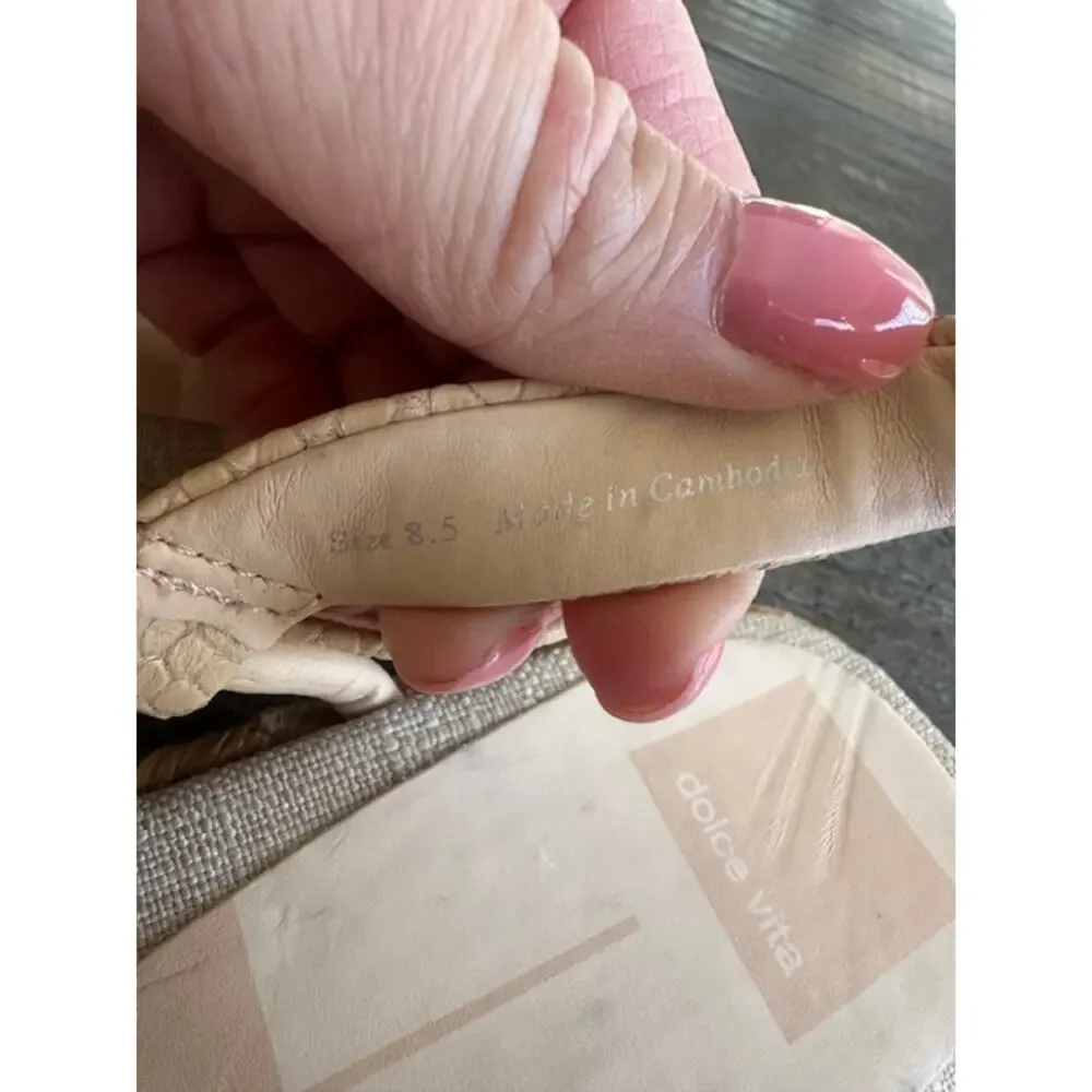 Dolce Vita Meryl Slingback Sandal Size: 8.5 Color: French Vanilla - Picture 9 of 10